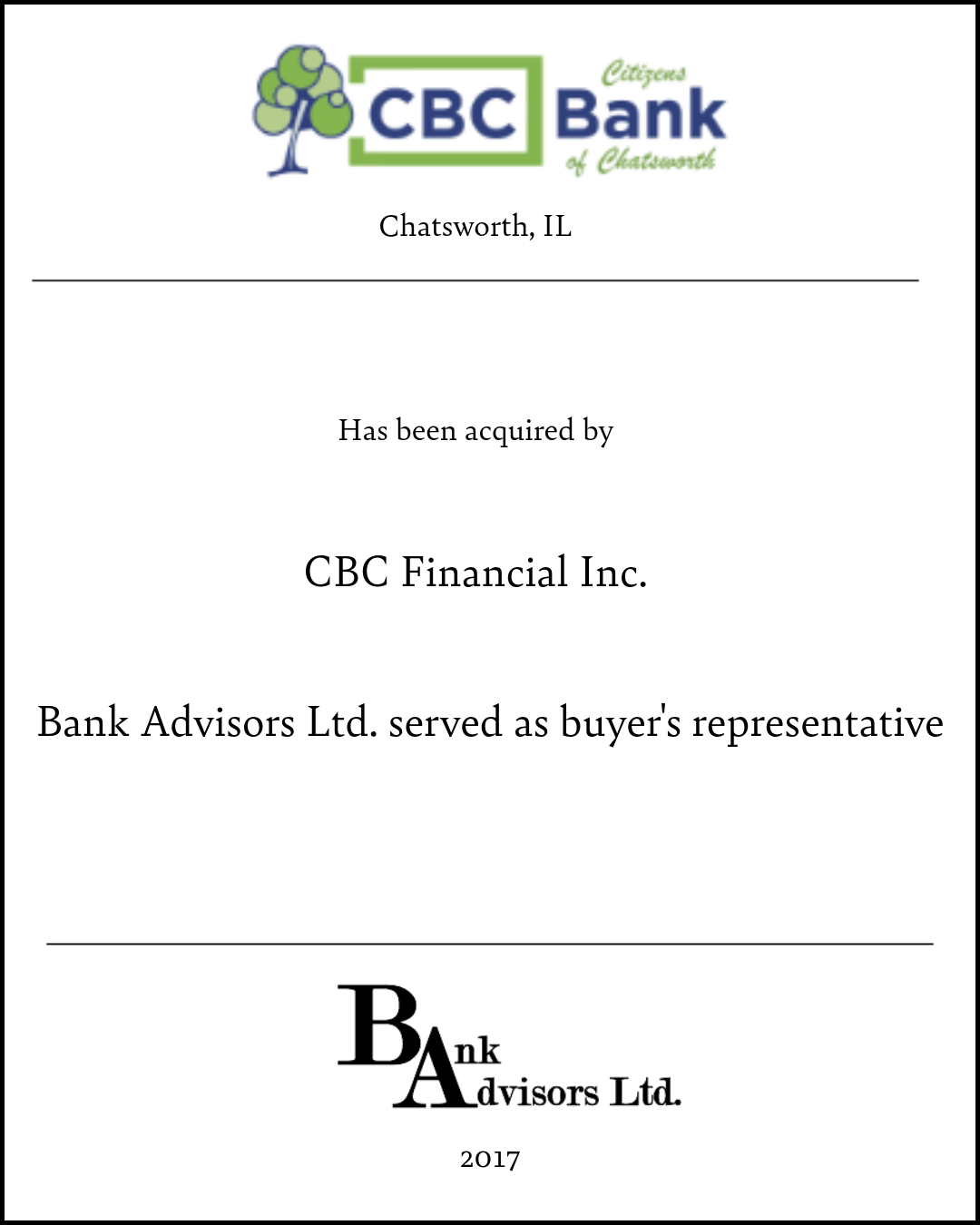 CBC Transaction 2017